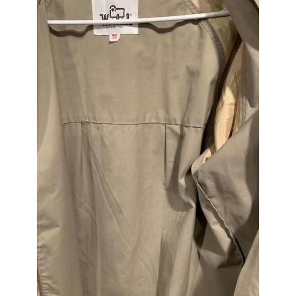 Woolrich Vintage Men Khaki Full‎ Zip Barn Bomber Outdoor Jacket Coat Sz 46 (XL) - Picture 5 of 11